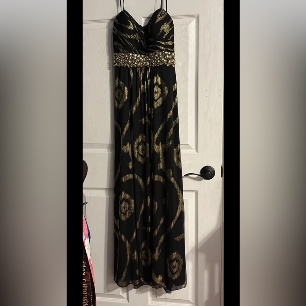 Betsy & Adam Black Formal Gown